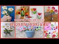 Hiasan Dinding Kelas Dengan Bunga Warna-Warni Yang Indah