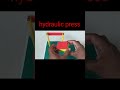 hydraulic press working model | for science project ||