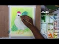 How to Paint Realistic Chicken in Watercolor | step by step