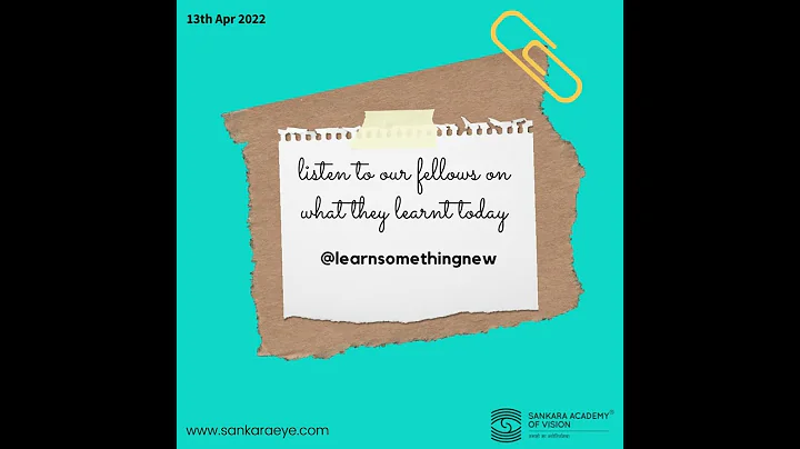 Learn Something New - Dr. Ramya on When to Perform...