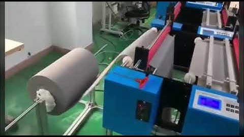 Non Woven Fabric Roll Cutting Stacking Pieces Machine MQG014