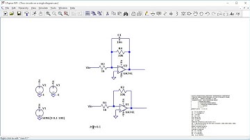 LTspice simulating two circuits at the same time
