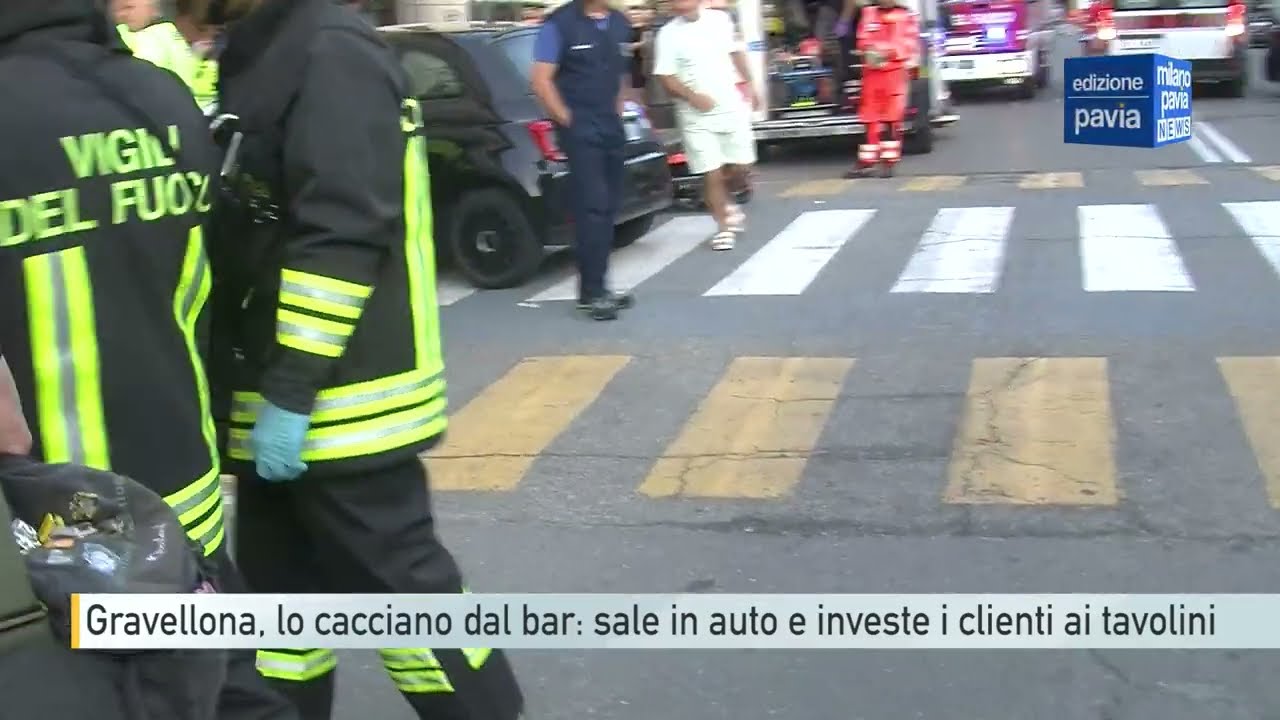 Gravellona, lo cacciano dal bar: sale in auto e investe i clienti ai tavolini