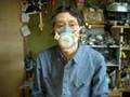眼鏡を落とさない防塵マスク装着法How to wear a dust mask which do not drop gl