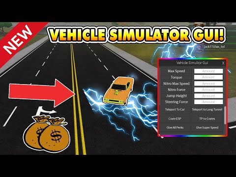 New Epic Vehicle Simulator Gui Super Speed Roblox Youtube - roblox vehicle simulator script menu