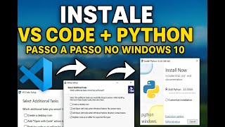 🔧 Como Instalar o VS Code e o Python no Windows 10 💻 (Passo a Passo Completo!)