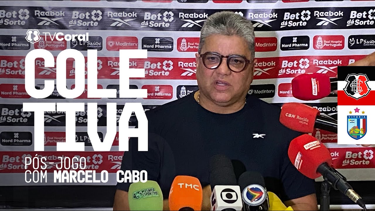 TV Coral - Coletiva pós-jogo com Marcelo Cabo - Santa Cruz 1x0 Vitória - PE 2026