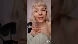 Aurora about what inspired her hairstyle / TikTok June 11 2021