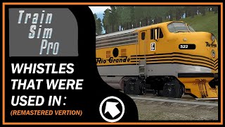 Train Whistles and Horns That Were Used in ''Train Sim Pro'' screenshot 5