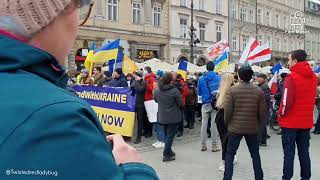 #StandWithUkraine - March in #Kraków - 20.02.2022