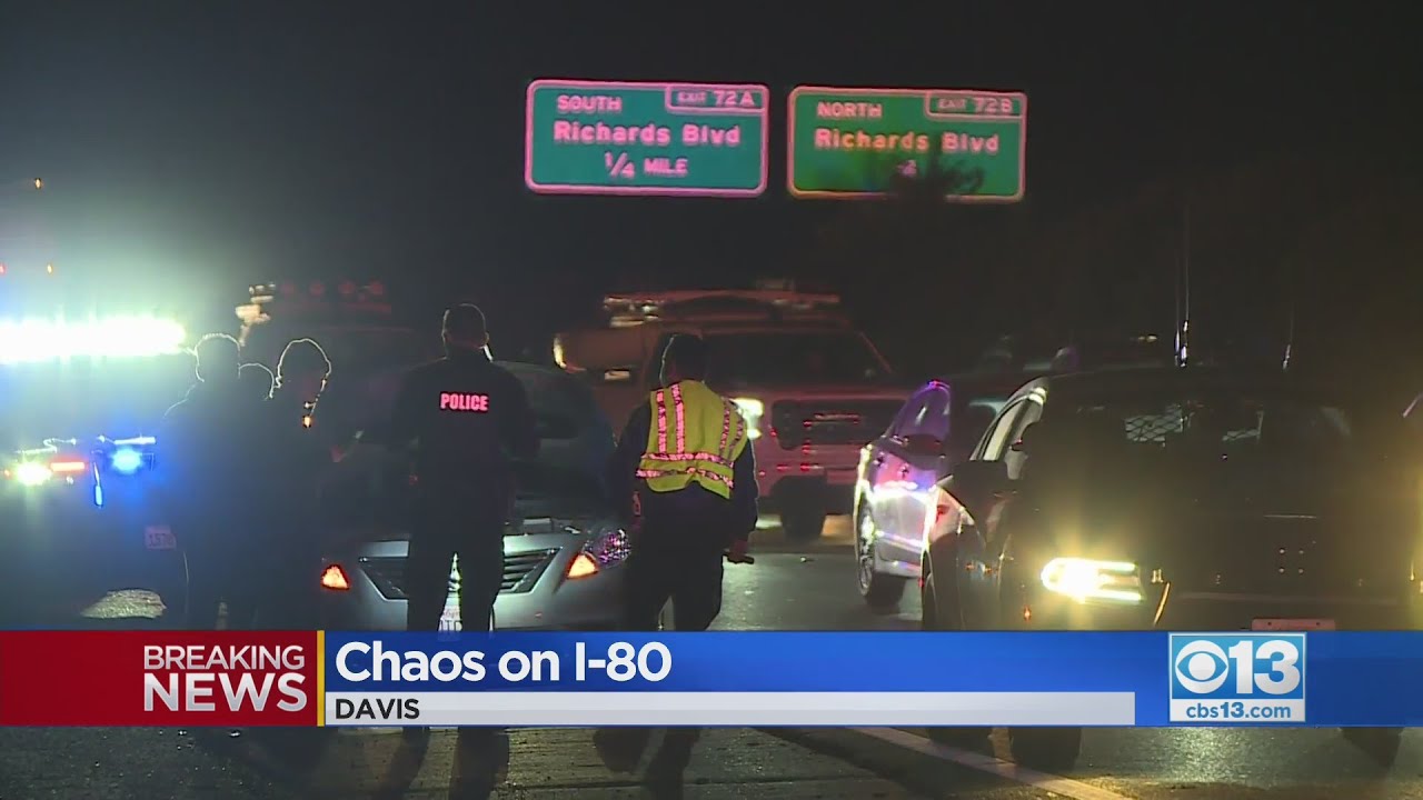 Chaos On I-80 After A Road Rage Incident - YouTube