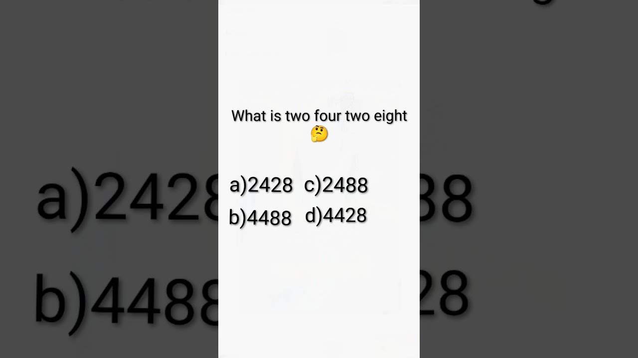 What Is Two Four Eight 