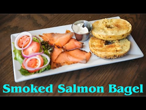 Smoked Salmon Bagel | Smoked Salmon Bagel Recipe | Smoked Salmon Bagel Sandwich | Restaurant Cafe