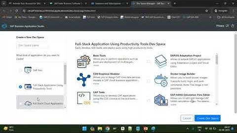 4.SAP UI5 FIORI Setting up development environment in BAS - part2