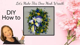 DIY-How to Make a Welcome Deco Mesh Wreath#diy#homedecor#flowers#frontdoor#etsy #frontdoororbackdoor