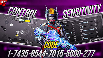 NEW UPDATE 3.5 🔥 BEST SENSITIVITY CODE + CONTROL SETTINGS PUBG MOBILE/BGMI