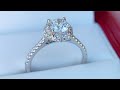 James Allen FALLING EDGE PAVE Diamond Engagement Ring UNBOXING