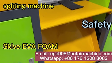 PE EPE XPE IXPE EVA Foam skiving machine | automatic spliting machine | hew to skive EVA