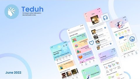 Introducing Teduh - Satu Aplikasi untuk Semua Kebutuhan Kesehatan Mentalmu