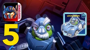 Angry Birds Transformers - Gameplay Walkthrough Part 5 - Saving Lockdown