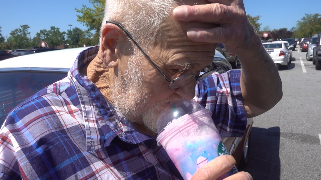 ANGRY GRANDPA HATES THE UNICORN FRAPPUCCINO!