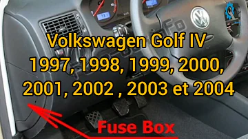 Comment trouver le fusible des vitres sur Volkswagen Golf 4