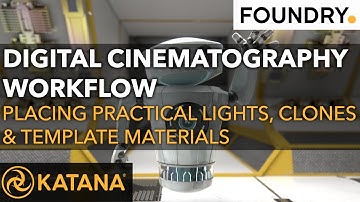 Placing Practical Lights, Clones, and Template Materials | Katana 4