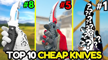 TOP 10 BEST BUDGET Knives in 2025 (CS2 Cheap Knife Skins)