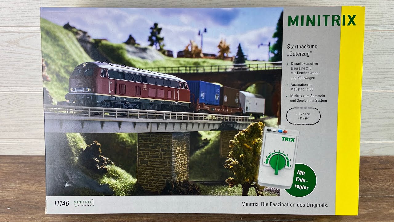 Minitrix Startpackung 11146 Güterzug - Test & Unboxing Spur N  Modelleisenbahn Trix - YouTube