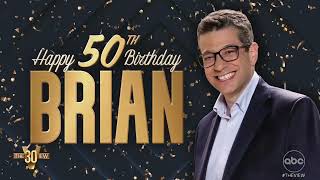Happy 50Th To The View Executive Producer Brian Teta The View