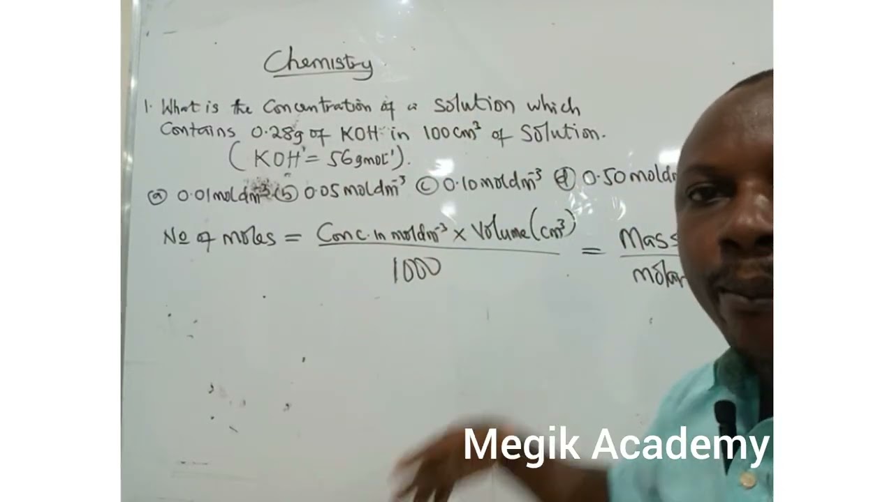 Solubility (Calculation 1)