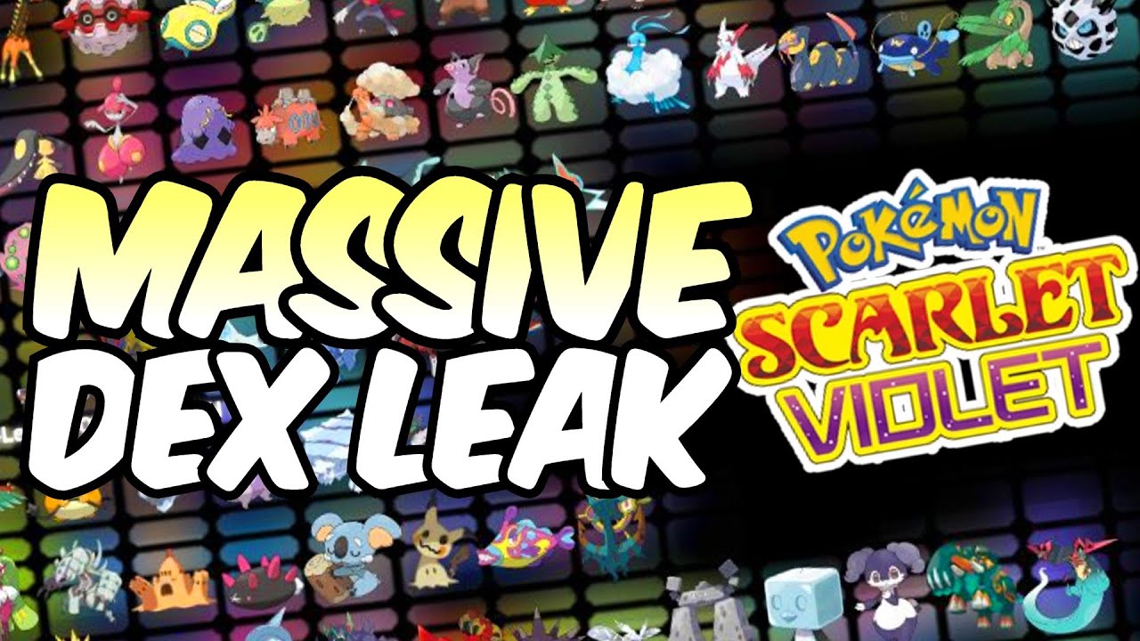 HUGE LEAK! ALL 107 NEW POKEMON for Pokemon Scarlet and Violet Pokedex 