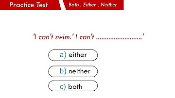 Both , either , neither | English Grammar Quiz | Test your Knowledge @sarimmcqsacademy