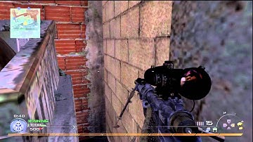 Andru @ Favela | Modern Warfare 2 360 Noscope Hitmarker Across Map | Unlucky?