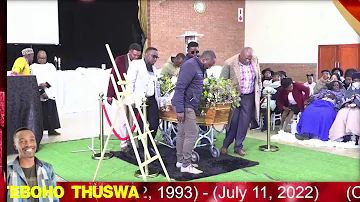 Teboho Thuswa's Funeral Service