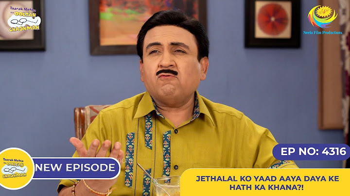 NEW! Ep 4316 - Jethalal ko Yaad Aaya Daya ke Hath ka Khana?! | Taarak Mehta ka Ooltah Chashmah
