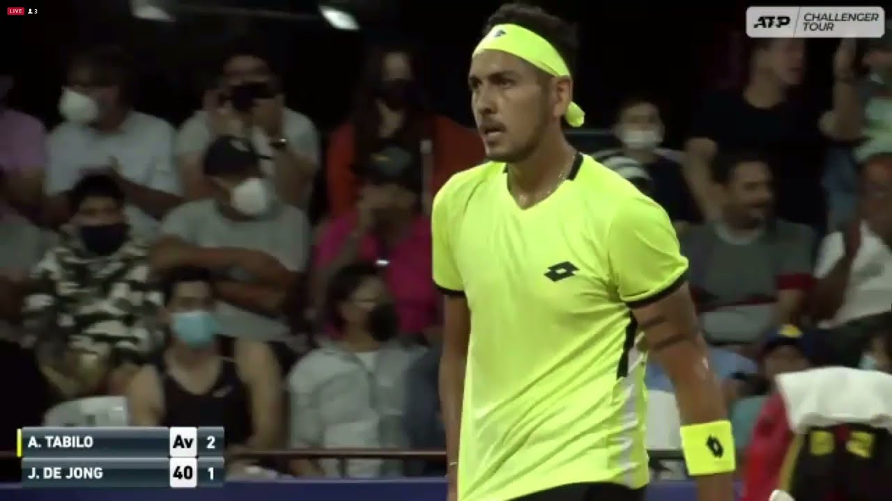 Alejandro Tabilo (CHI) vs Jesper De Jong (NED) Guayaquil challenger, Ecuador, Final