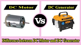 Dc Motor Vs Dc Generator - Difference Between Dc Motor And Dc Generator -  Youtube