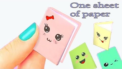 DIY MINI NOTEBOOKS ONE SHEET OF PAPER