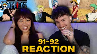 ALABASTA HERE WE COME! | First Time Watching One Piece Anime! Ep 91-92 Reaction