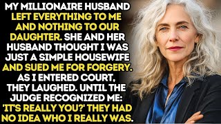 When I Walked In The Courtroom My Daughter Laughed Under Her Breath And Her Husband Shook His Head||