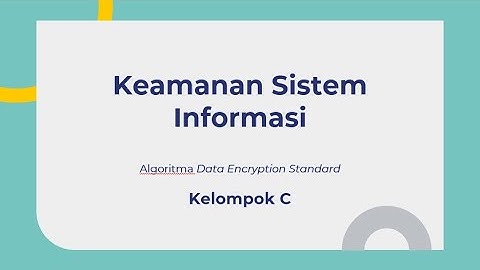 Kriptografi Simetris Data Encryption Standard (DES) Menggunakan Bahasa Pemrograman Java