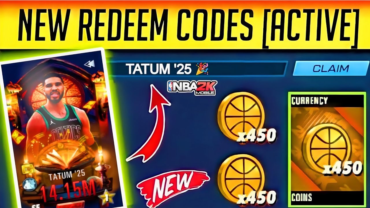 ⚠️UPDATE!⚡[CODES]⚠️REDEEM CODES For Nba 2k Mobile 2025 - Nba 2k Mobile ...