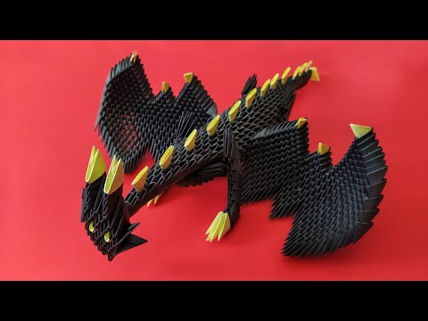 How to make a 3D origami Dragon (Part 1)