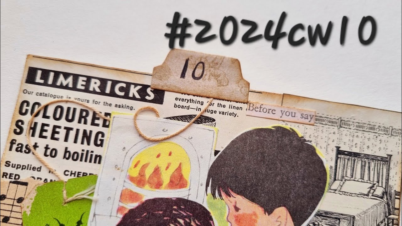 #2024cw10 Margarete Miller collage challenge 2024 week 10 - YouTube