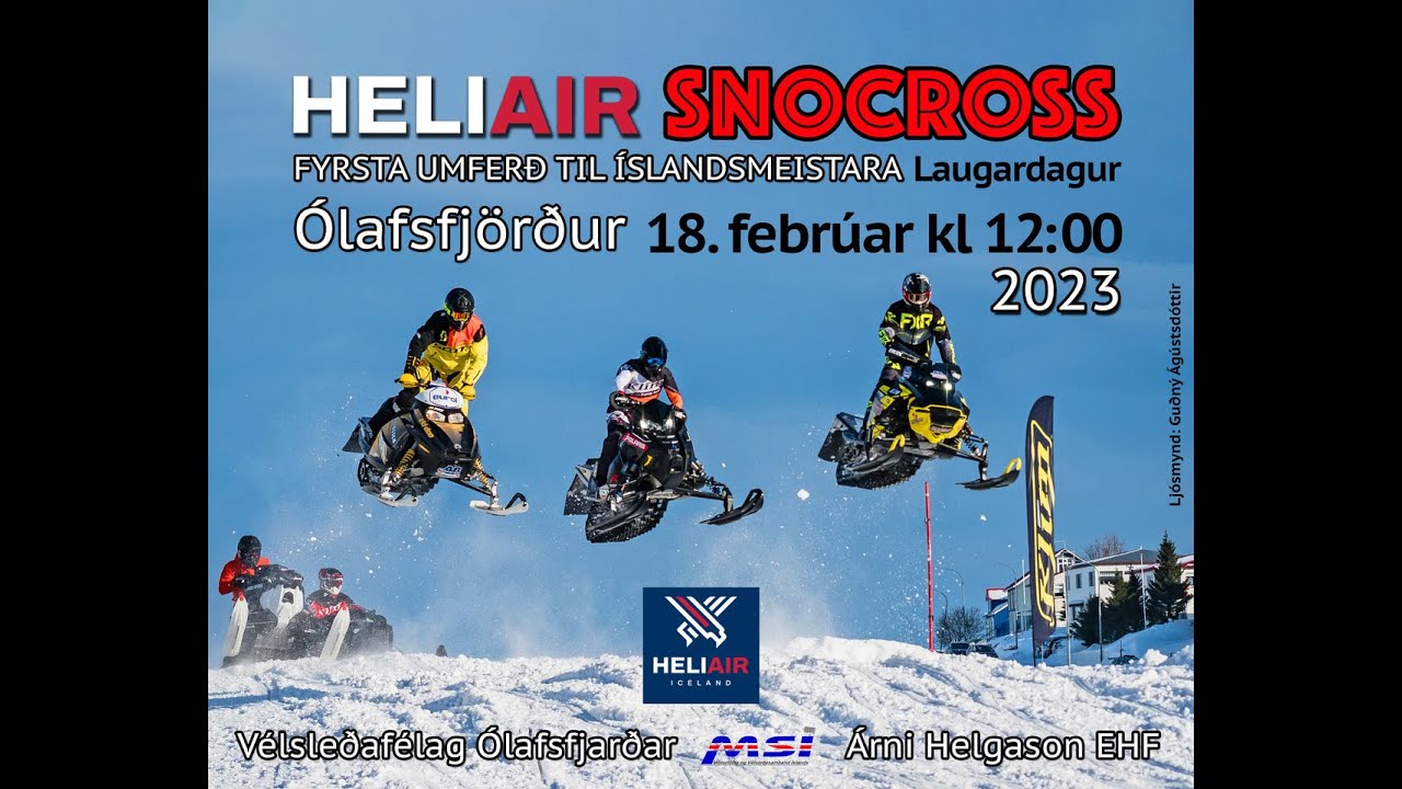 Heli Air Snocrossið sem fram fór 18. febrúar 2023