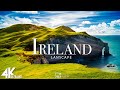 Flying over ireland 4k u wonderful natural landscape with lounge music  4k utv