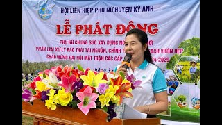 Hội LHPN huyện Kỳ Anh lễ phát động phụ nữ chung sức xây dựng nông thôn mới