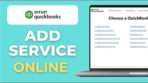 How to Add a Service in QuickBooks Online