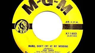 1954 Hits Archive Mama Dont Cry At My Wedding  Joni James
